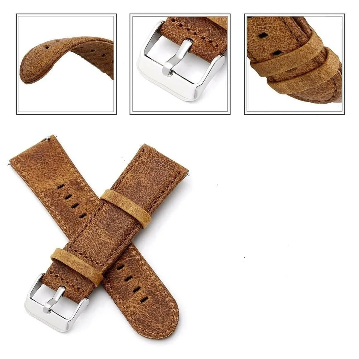 Bracelet cuir Coros Apex 2 (marron)