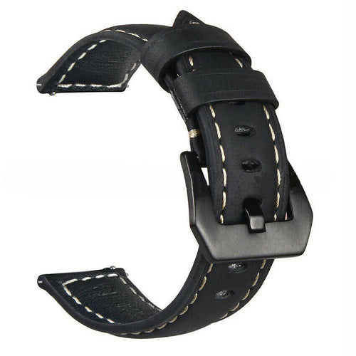 Bracelet cuir Withings ScanWatch 2 - 42mm (noir)