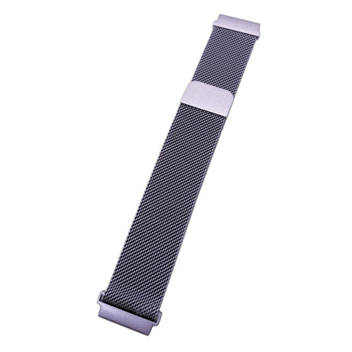 Milanese Strap, light purple, laid flat, joined, direct top view