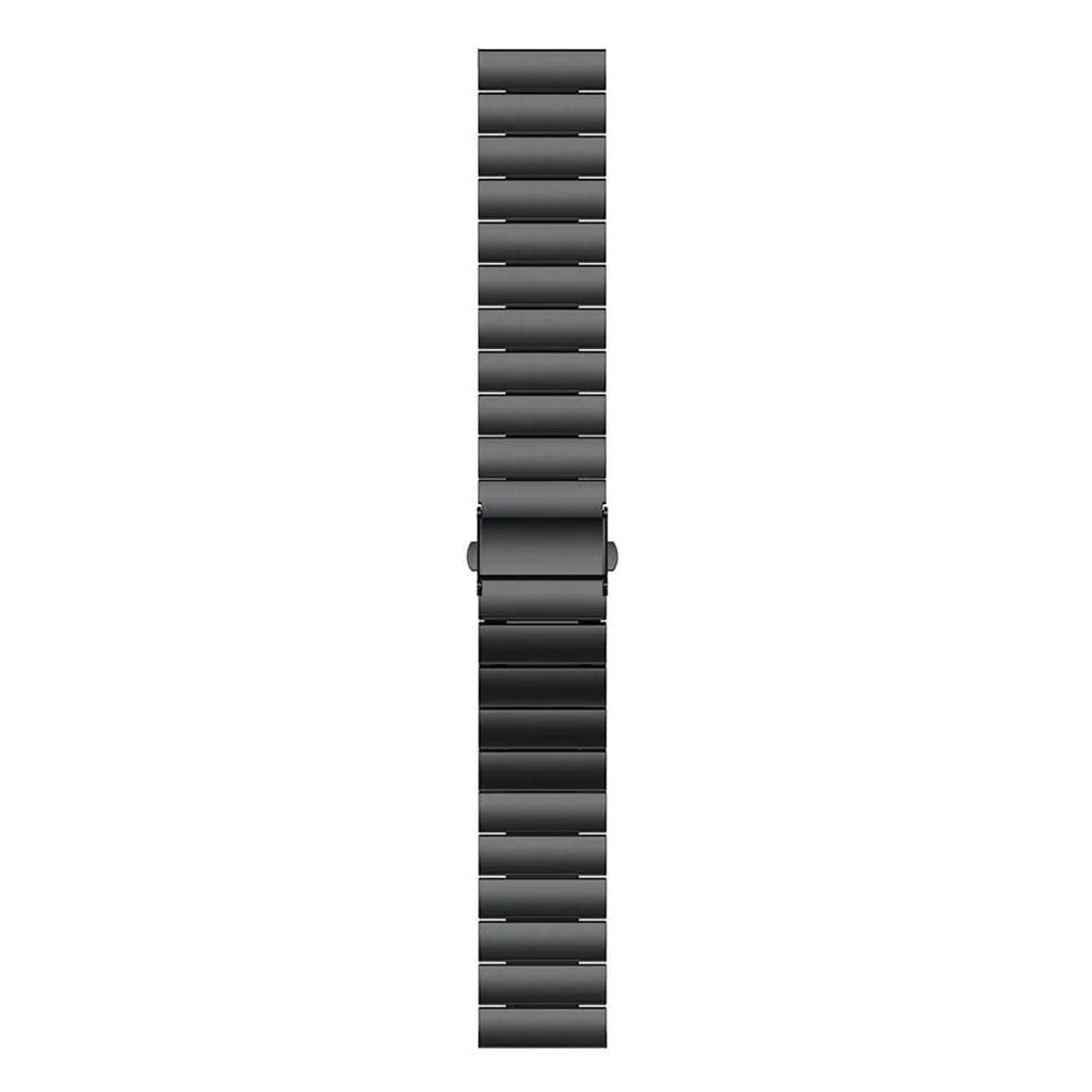 Bracelet acier/métal premium Oppo Watch S (noir)