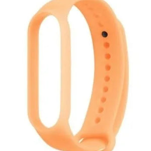 Luminous Silicone Strap, orange, laid flat, joined, direct top view