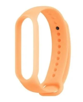 Luminous Silicone Strap, orange, laid flat, joined, direct top view