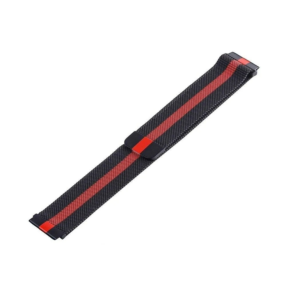 Polar Street X Milanese Strap (Black/Red)