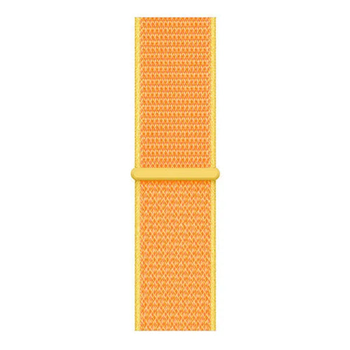 Nylon Strap, light yellow, laid flat, joined, direct top view