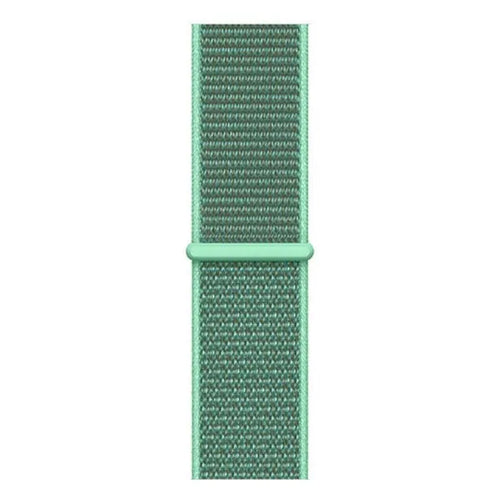 Nylon Strap, mint, laid flat, joined, direct top view