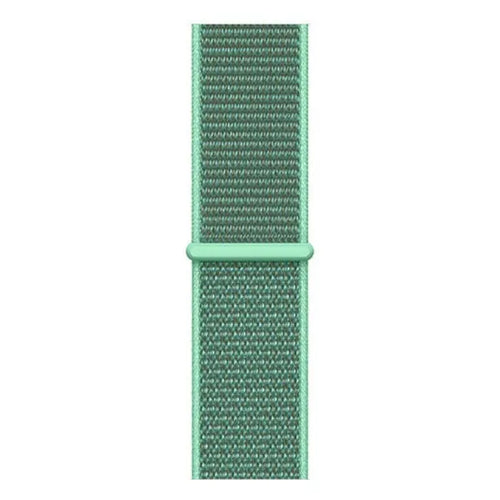 Nylon Strap, mint, laid flat, joined, direct top view
