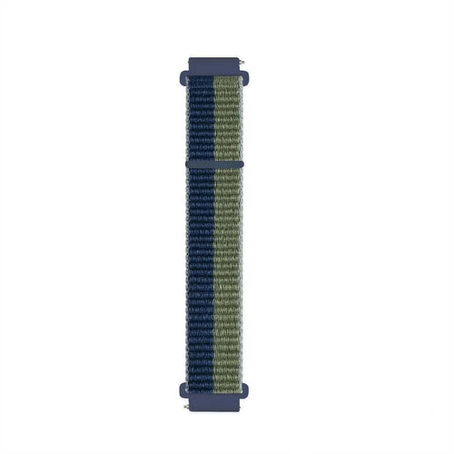 Nylon Strap, moss green, laid flat, joined, direct top view