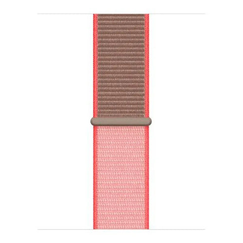 Nylon Strap, neon pink, laid flat, joined, direct top view