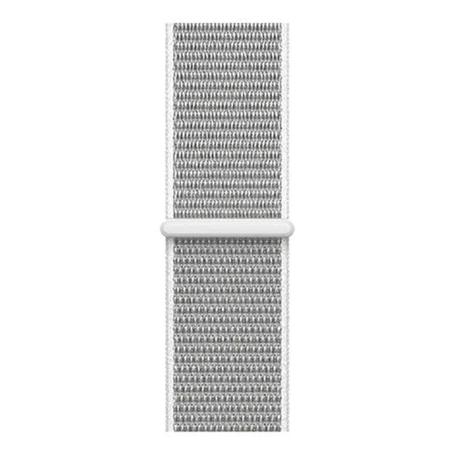 Nylon Strap, grey, laid flat, joined, direct top view