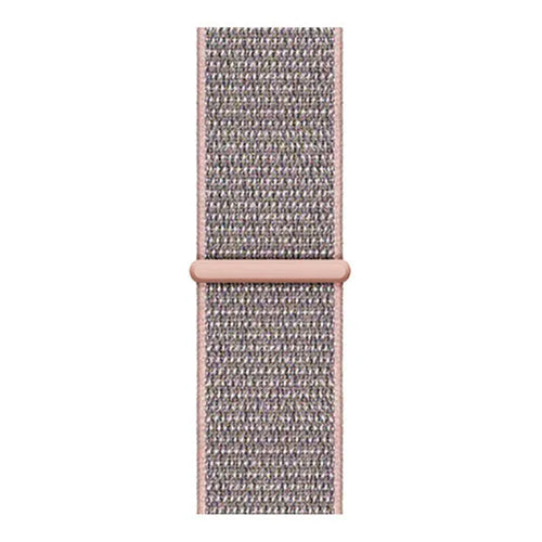 Nylon Strap, pink sand, laid flat, joined, direct top view