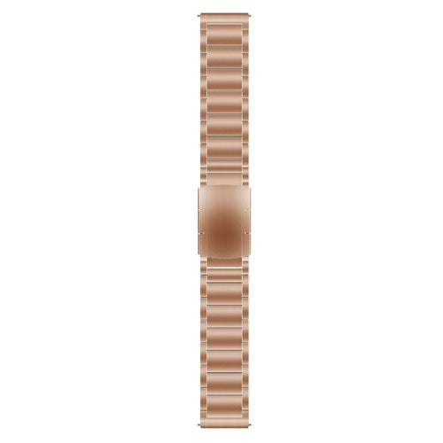 Titanium Strap, rose gold, laid flat, joined, direct top view