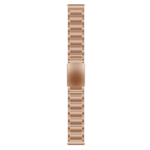 Titanium Strap, rose gold, laid flat, joined, direct top view