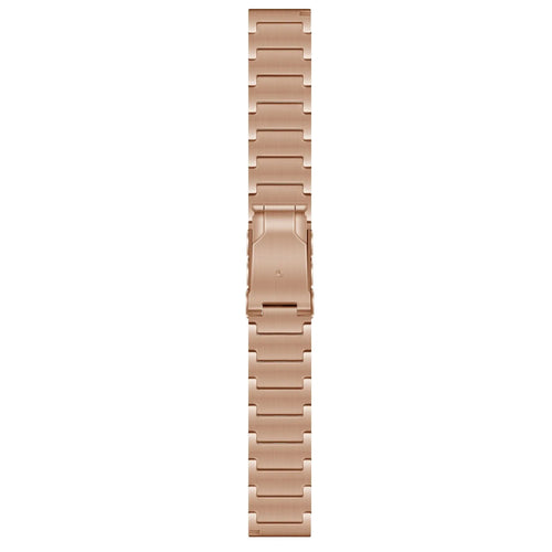Titanium Strap, rose gold, laid flat, joined, direct top view