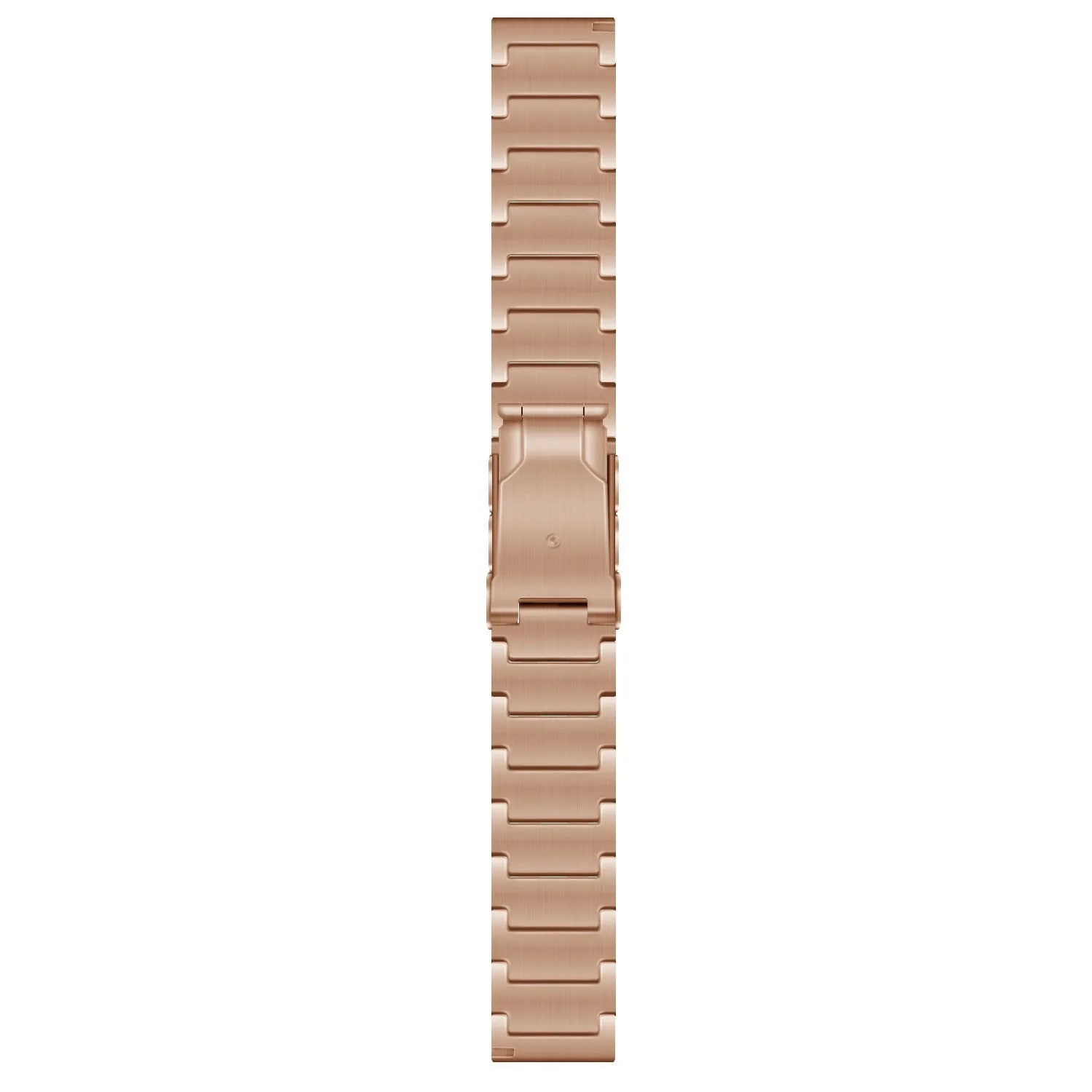 Titanium Strap, rose gold, laid flat, joined, direct top view