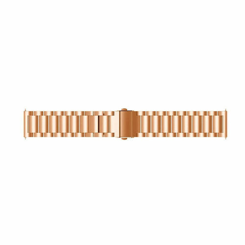 Steel Strap, rose gold, laid flat, joined, direct top view
