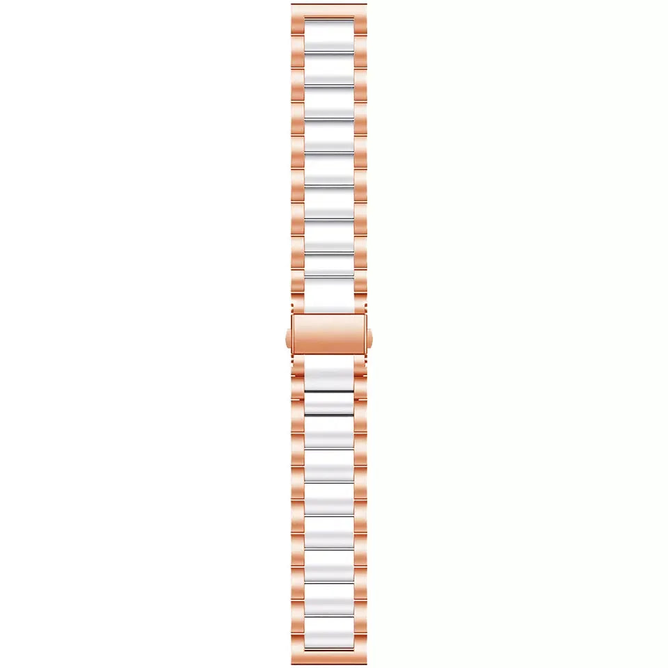 Bracelet acier Amazfit GTS 4 (rose or/blanc)