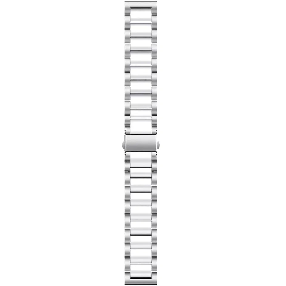 Bracelet acier Amazfit GTS 4 (argent/blanc)
