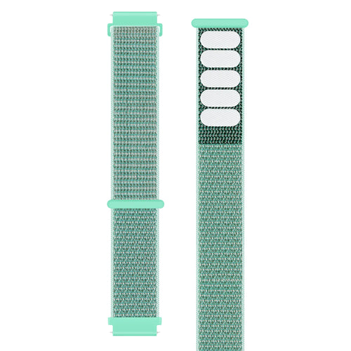 Nylon Strap, laid flat, separate parts, top and underside view