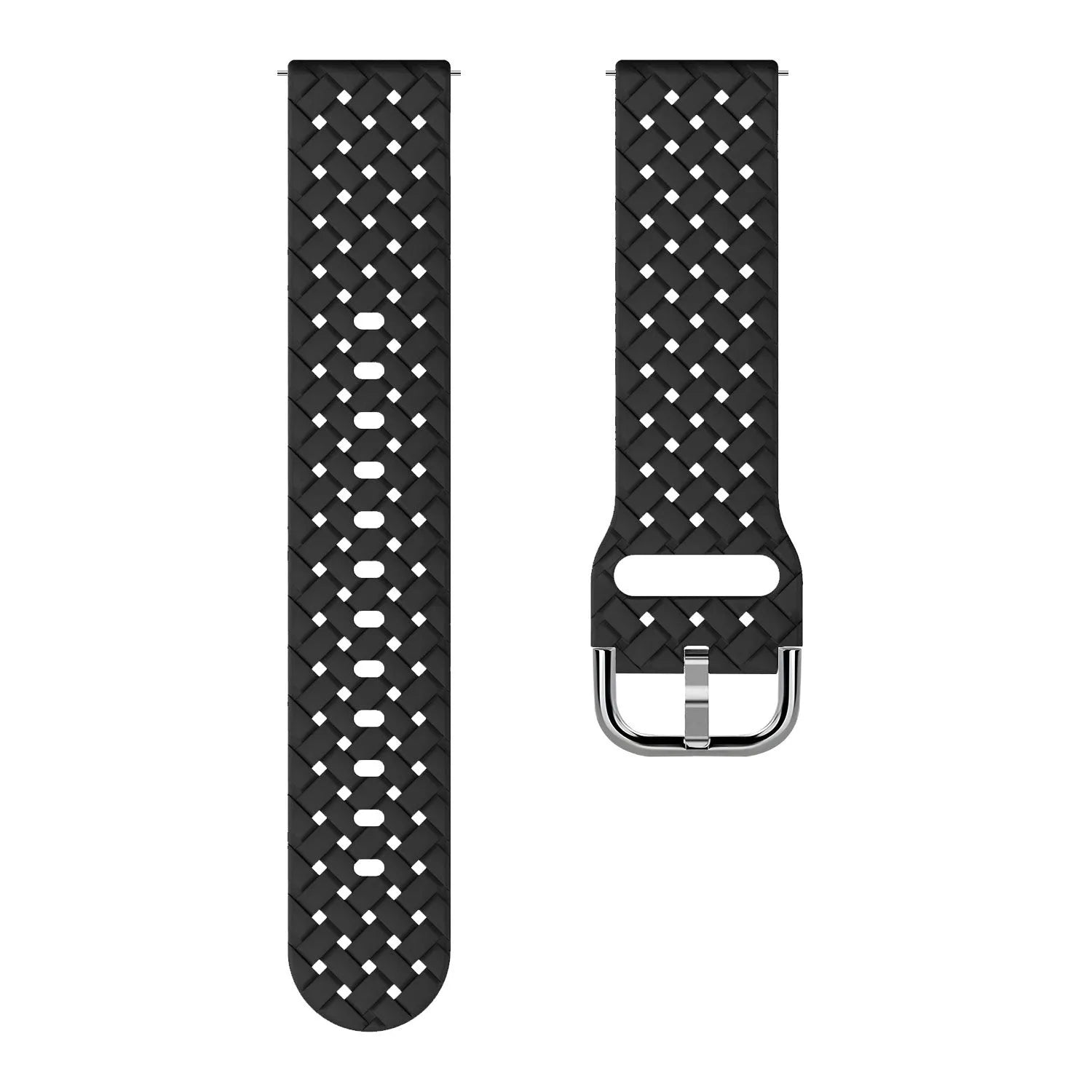 Bracelet silicone tressé Coros Apex 2 (noir)