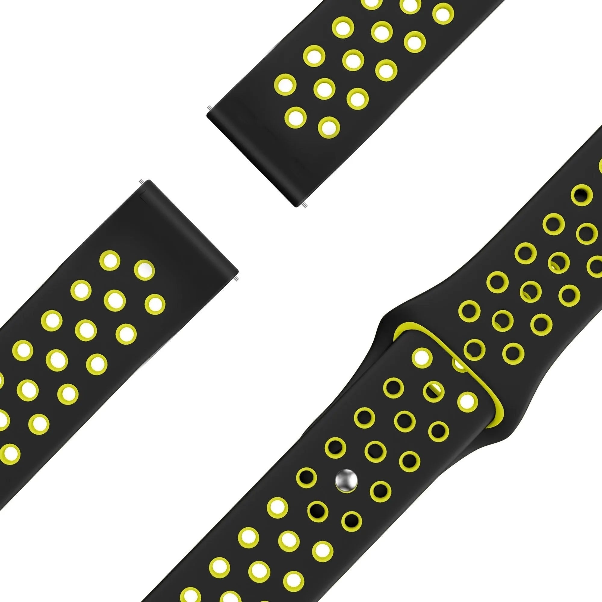 Bandz Bracelet sport 'Deluxe' Gard Pro Health Smartwatch 3 - 41mm (noir/jaune)