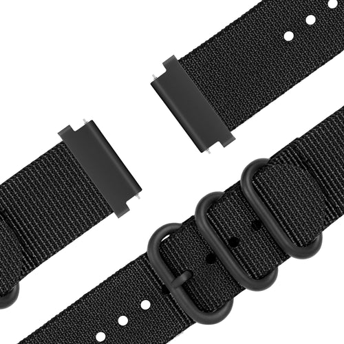 Bandz Bracelet nylon avec boucle Huawei Watch GT 5 46mm (noir)