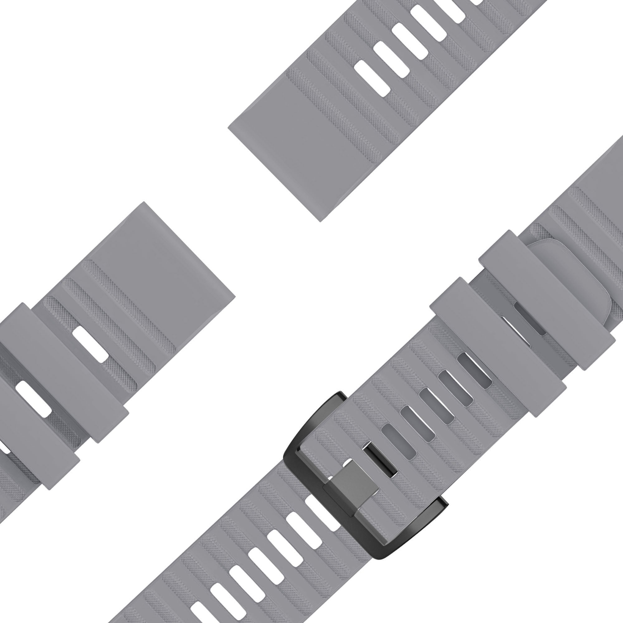Bandz Bracelet silicone avec boucle Garmin Descent G 2 (gris)