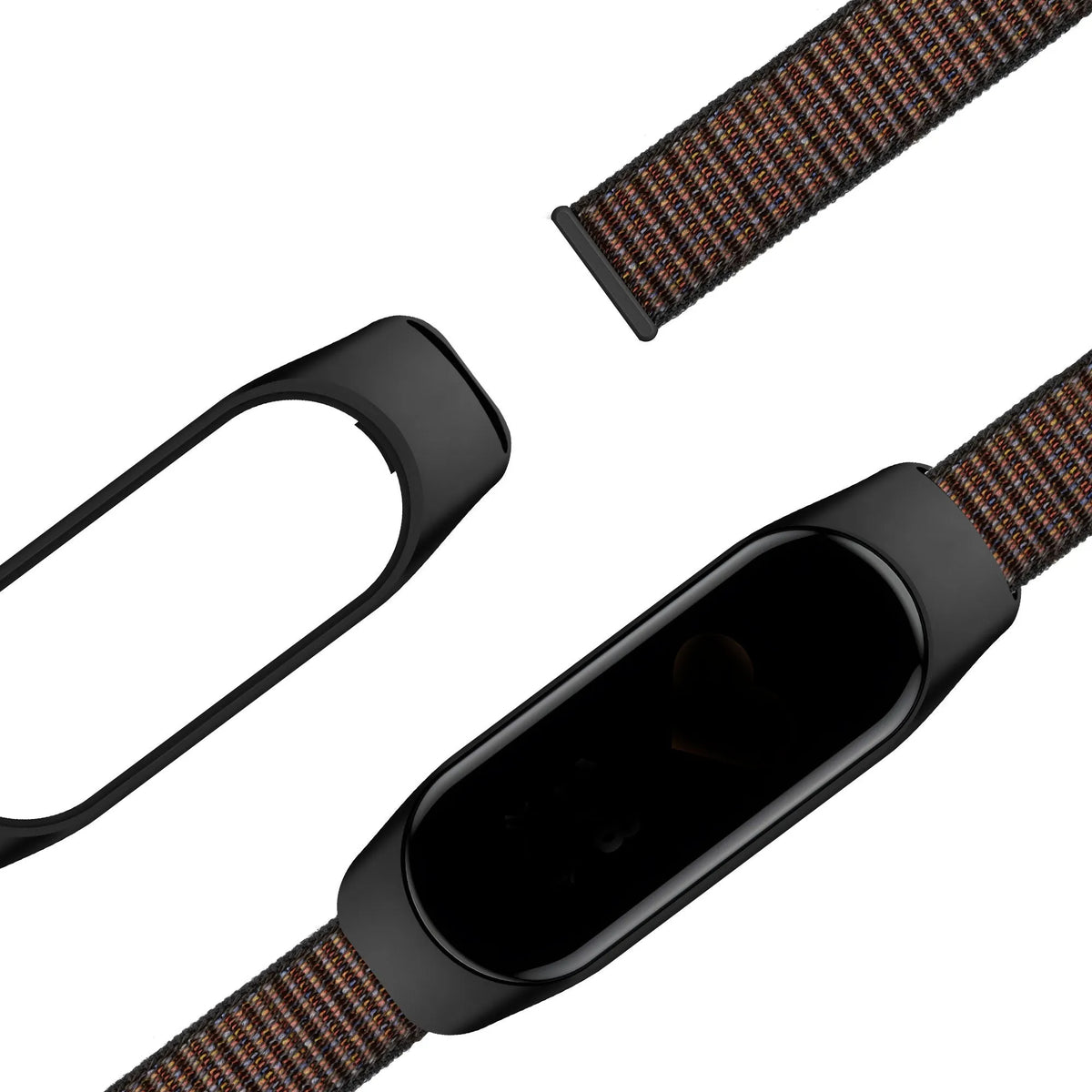 Nylon Strap 'Classic', laid flat, separate parts, top and underside view