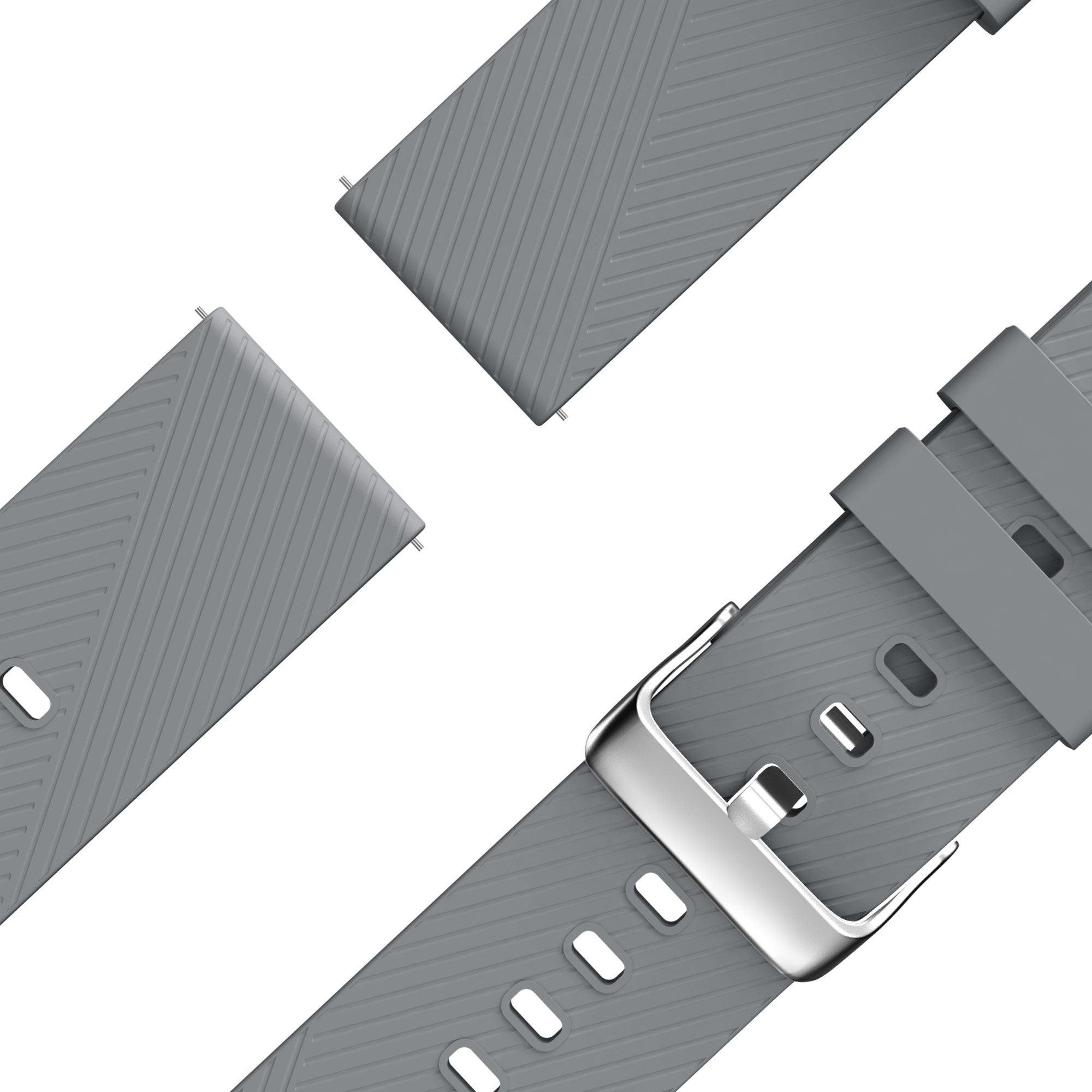 Bandz Huawei Watch GT 6 - 46mm Silicone Strap 'Deluxe' (Grey)