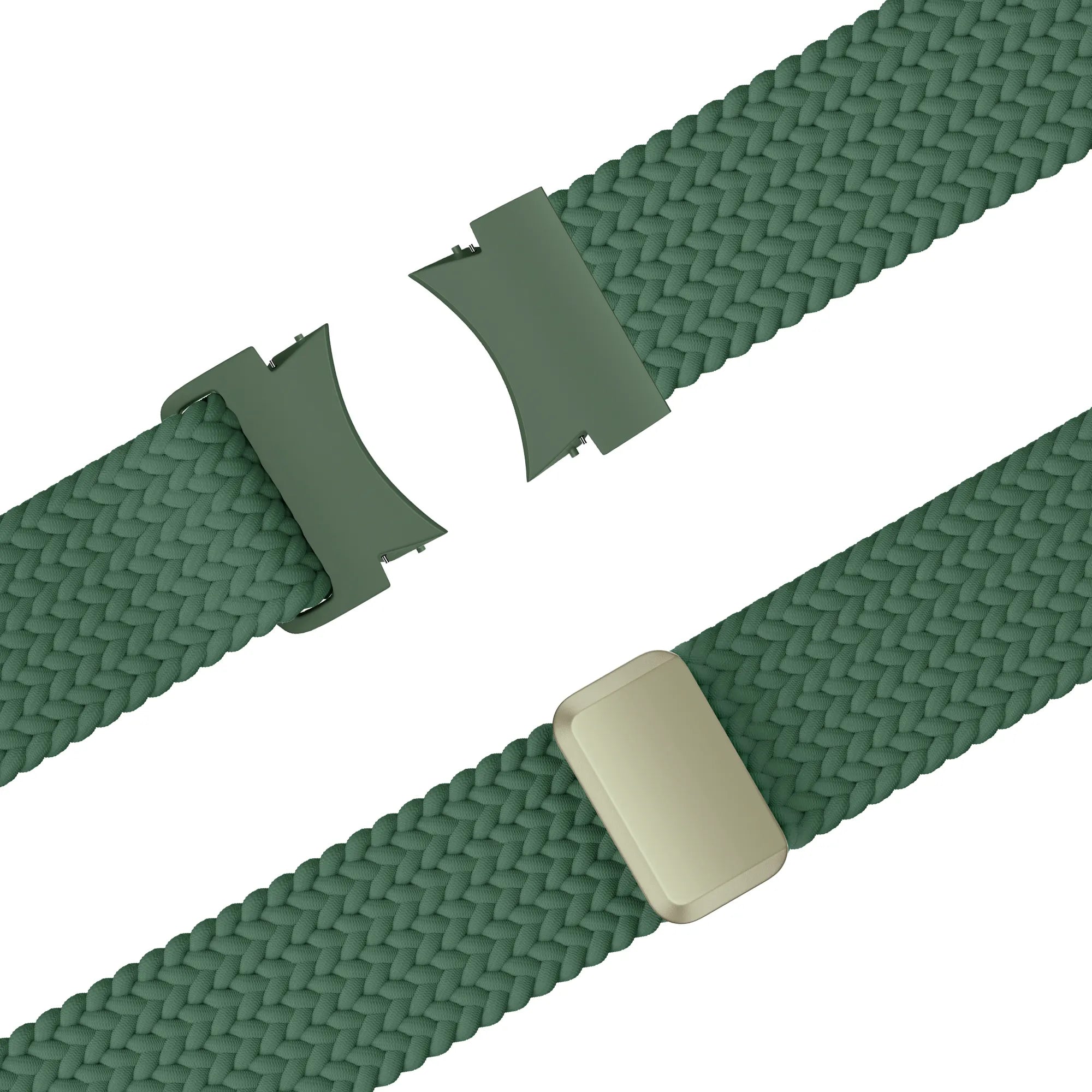 Bandz Bracelet trensé 'Easy Fit' Samsung Galaxy Watch 4 - 44mm (vert)