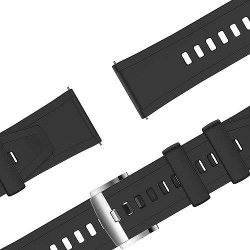 Bandz Polar Grit X Silicone Strap 'Easy Fit' (Black)