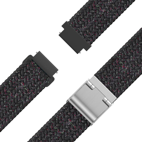 Woven Nylon Strap, laid flat, separate parts, top and underside view