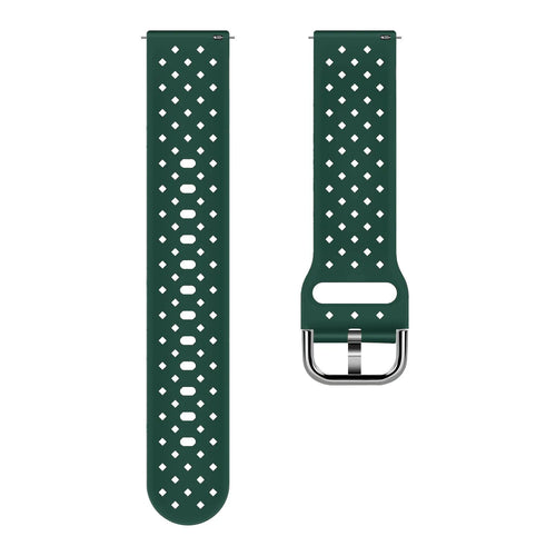 Braided Silicone Strap, laid flat, separate parts, top and underside view