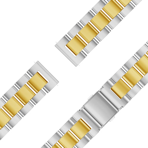 Bandz Garmin Lily 2 Steel Strap 'Classic' (Silver/Gold)