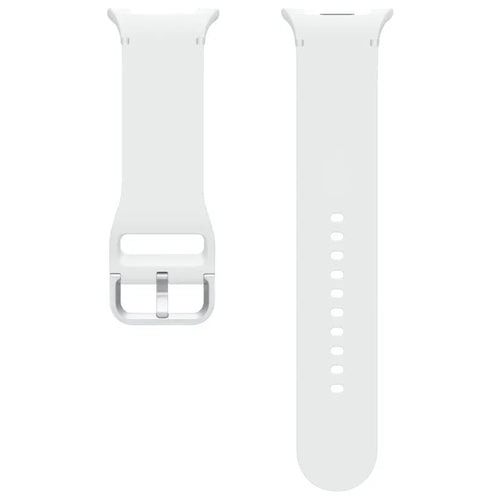 Silicone Sport Strap, laid flat, separate parts, top and underside view