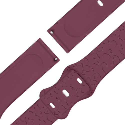 Bandz Bracelet silicone 'Léopard' Garmin Bounce 2 (rouge)