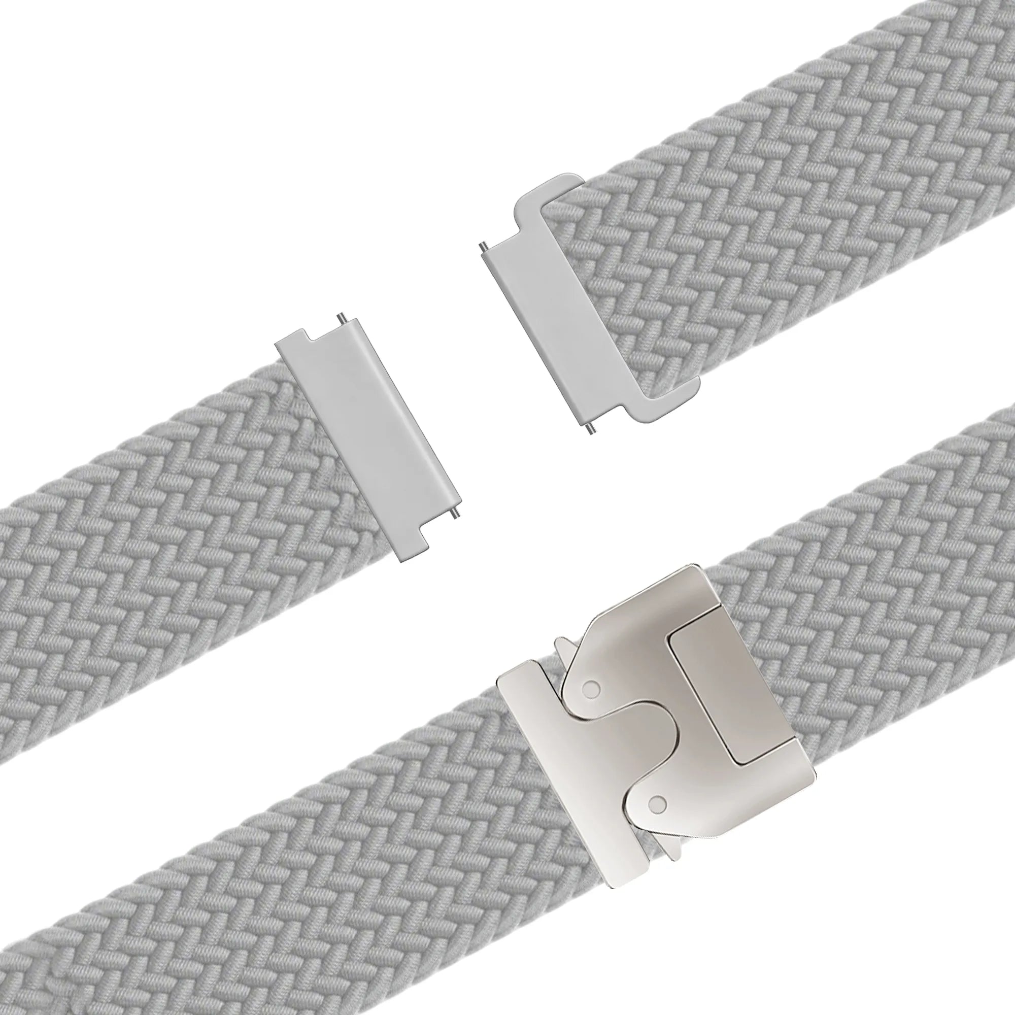 Bandz Bracelet tressé 'Parachute' Garmin Forerunner 255 (gris clair)