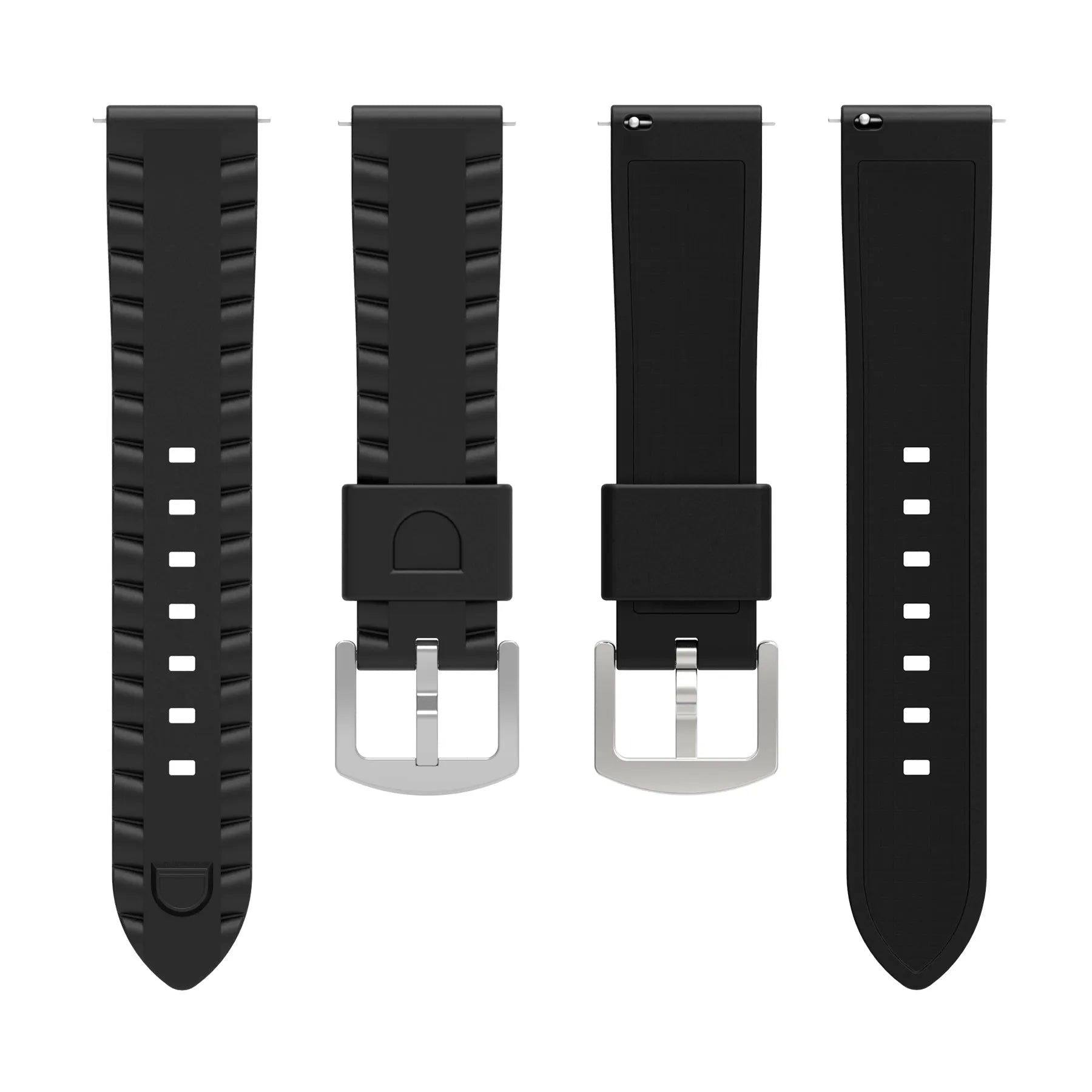 Stahlgear Zeus Wave Silicone Strap (Black)