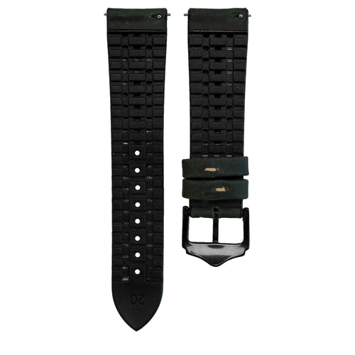 Bracelet cuir et silicone Coros Apex 42mm (vert)