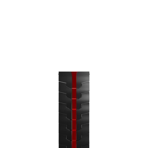 Steel Iron Strap, laid flat, separate parts, top and underside view
