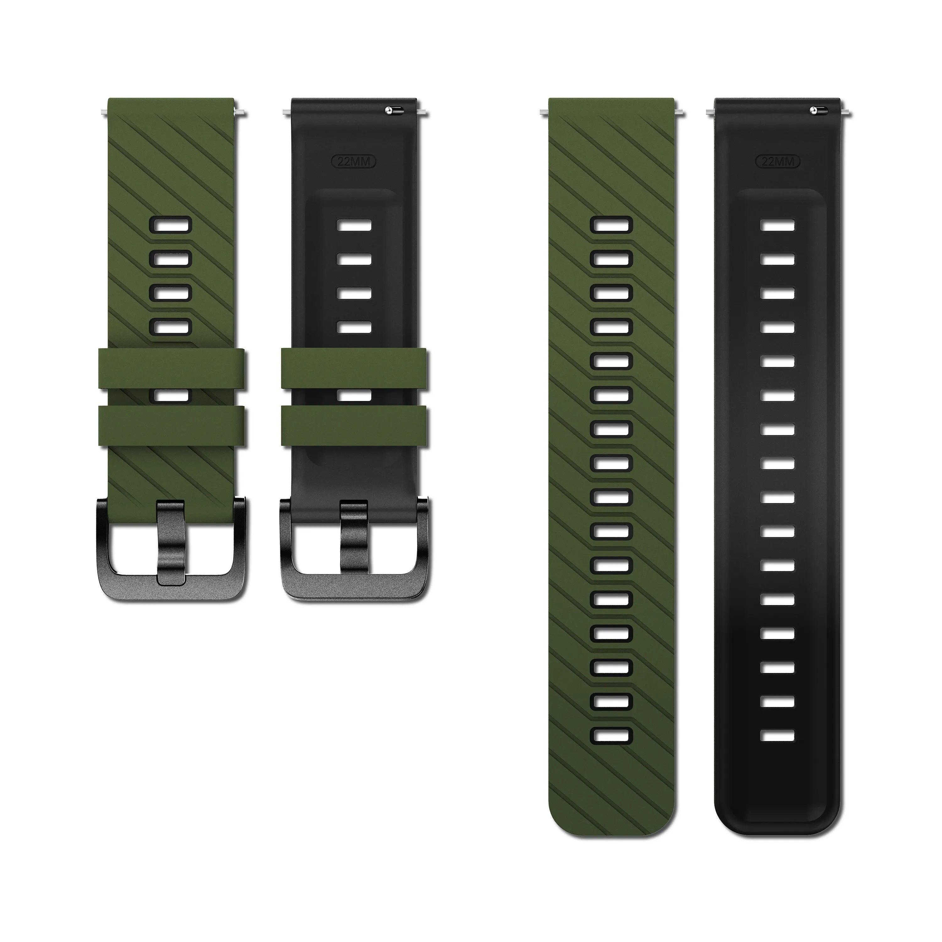 Bracelet sport tissé Huawei Watch GT 5 - 46mm (vert/noir)