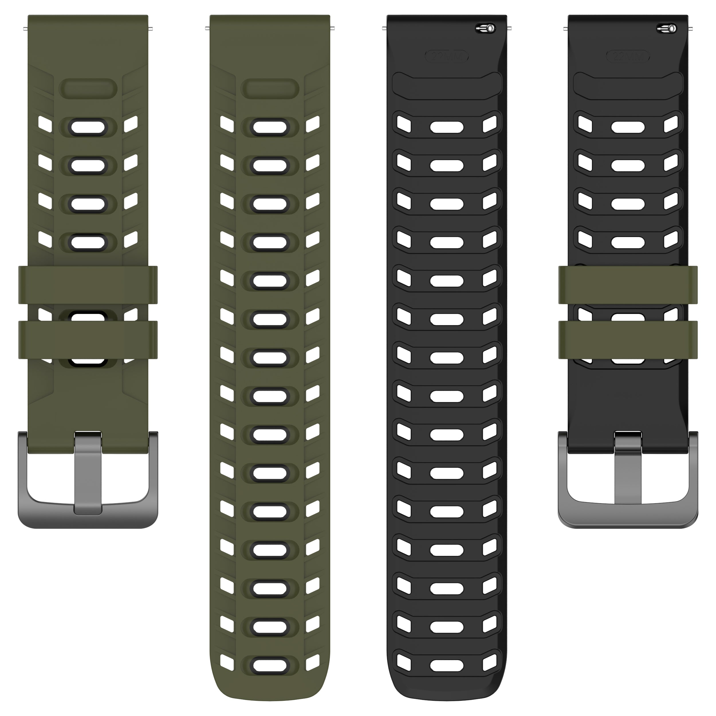 Amazfit Balance 2 Mecha Sport Strap (Green/Black)
