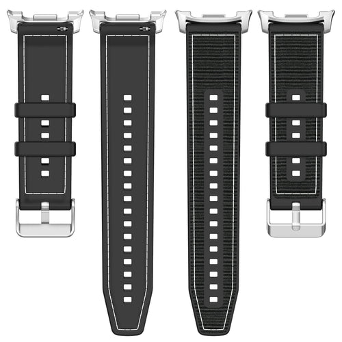 Bracelet nylon hybride Samsung Galaxy Watch 9 - 40mm (noir)
