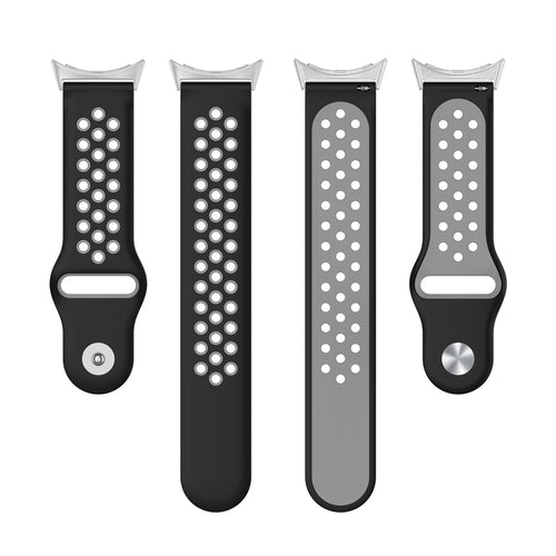 Bracelet sport Google Pixel Watch 4 - 41mm (noir/gris)