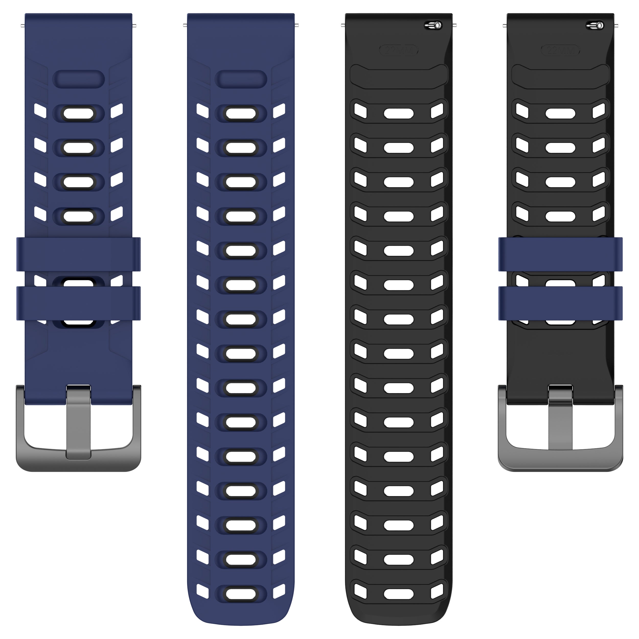 Huawei Watch 3 (Pro) Mecha Sport Strap (Blue/Black)