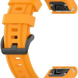 Silicone Strap, laid flat, separate parts, top and underside view
