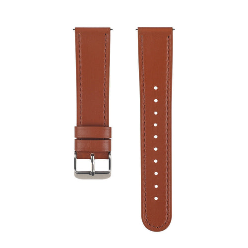Bracelet montre cuir moderne 22mm - universal (marron)