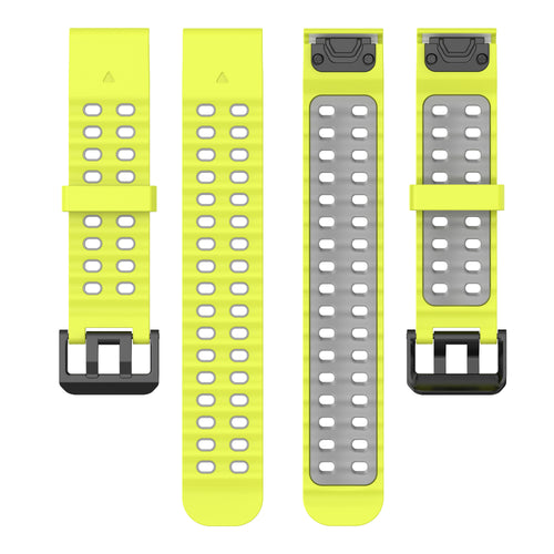 Garmin Quatix 3 / 6x / 7x Solar Wave Sport Strap (Lime/Dark Grey)