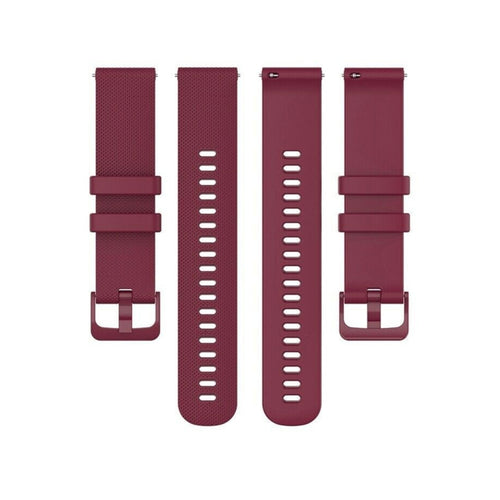 Bracelet silicone luxe Samsung Galaxy Watch Active (rouge foncé)