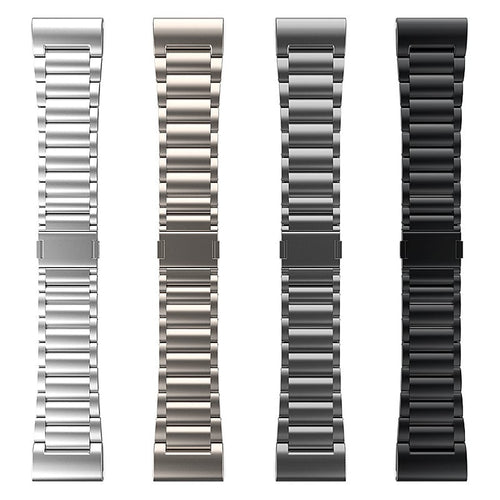 Magnetic Titanium Strap, laid flat, separate parts, top and underside view