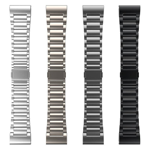 Magnetic Titanium Strap, laid flat, separate parts, top and underside view